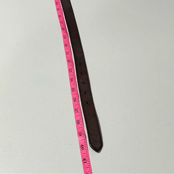 HOLT RENFREW Rhinestones Floral Leather Belt - Picture 6 of 7